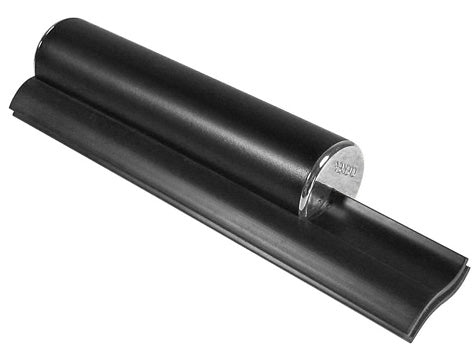 Elite Black Dual Blade Squeegee with Silver Chrome Caps