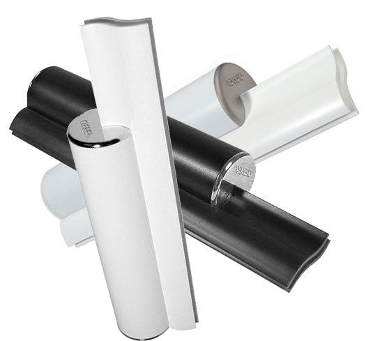 Elite Black Dual Blade Squeegee with Silver Chrome Caps